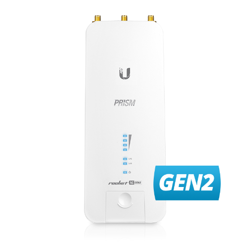 Ubiquiti Rocket AC Prism Gen2 5GHz Radio with speeds up to 450+Mbps, 50+ Client Capacity, Integrated GPS sync,