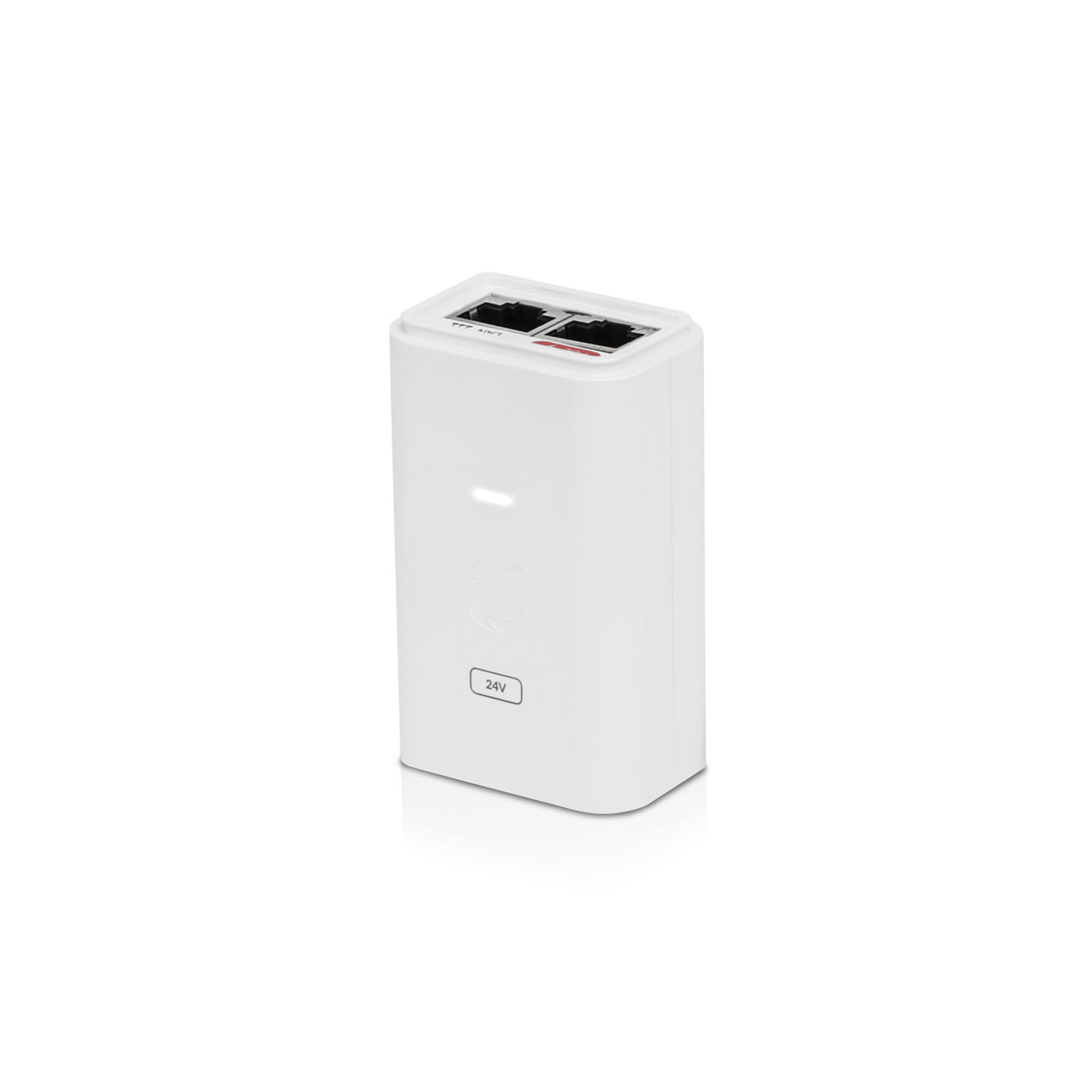 Ubiquiti POE Injector, 24VDC, 24W, Gigabit Ethernet, ESD protection  LED, Surge and Clamping Protection,Maximum Surge Discharge