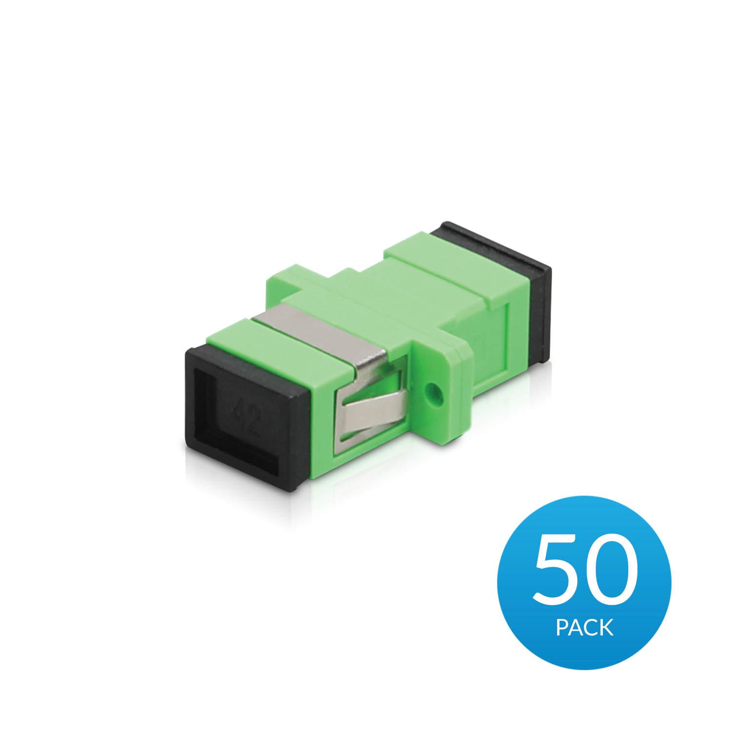 Ubiquiti UFiber APC Adapter， 50 Pack， SC/APC to SC/APC