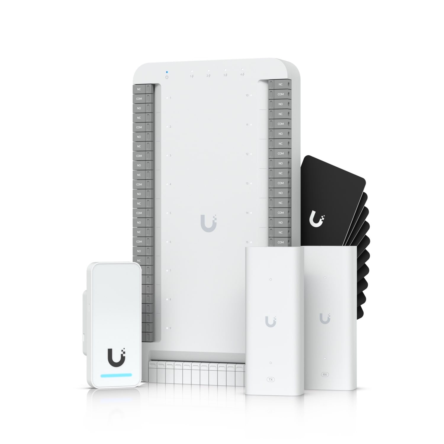 Ubiquiti Elevator Starter Kit, PoE++ , Up/Down/Stop/Full/Door Open, Close/5 Car Position,1 Emergency, Floor Selection Up18 Floors