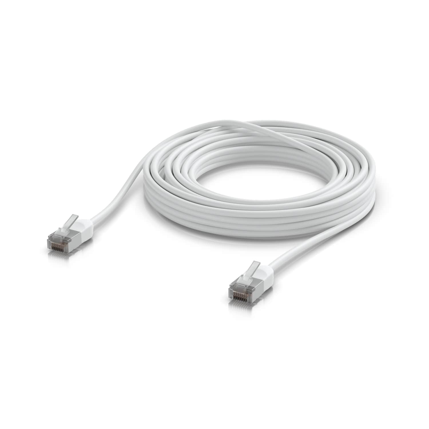 Ubiquiti UniFi Premium Patch Cable Outdoor, 8M, White, Ultra-thin, Rugged, Shielded Patch, Designed Optimized, For 10 GbE Networking.