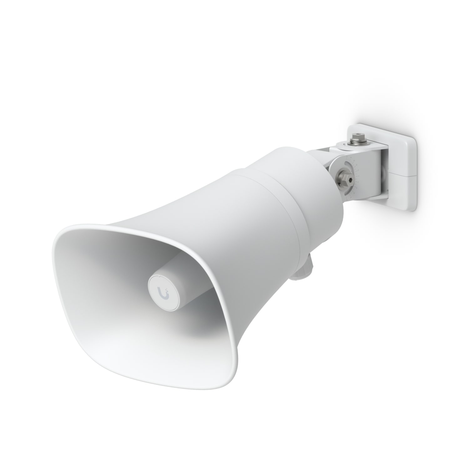 Ubiquiti AI Horn Speaker, White, All-weather PoE 120 dB Horn Speaker With Advanced AI Alert FunctionalityVersatile Wall, Corner,Pole Mounting Options