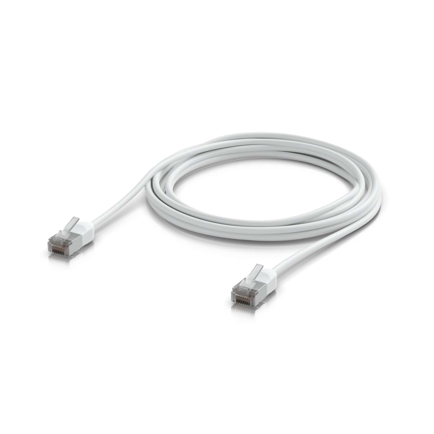 Ubiquiti UniFi Premium Patch Cable Outdoor, 5M, White, Ultra-thin, Rugged, Shielded Patch, Designed Optimized, For 10 GbE Networking,