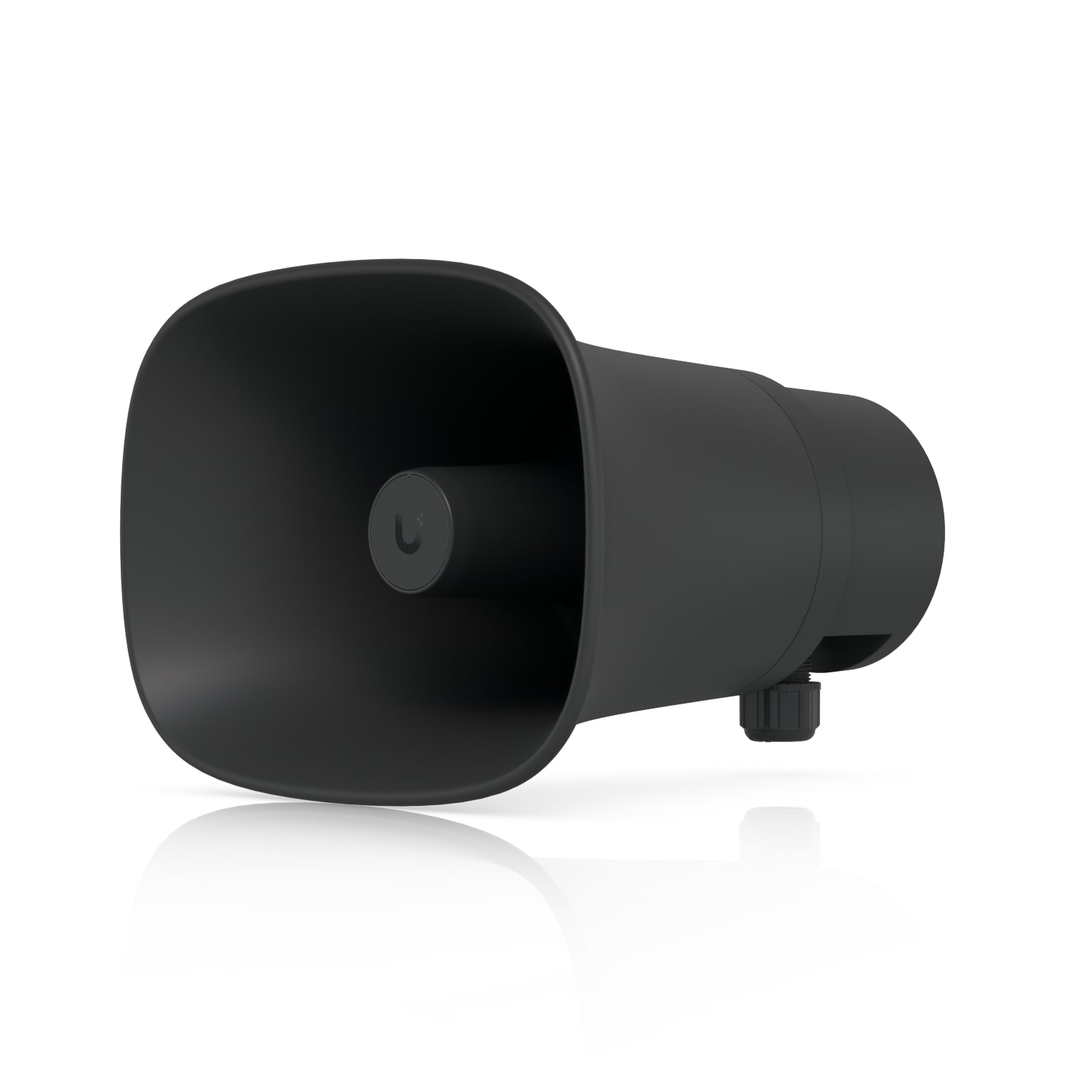 Ubiquiti AI Horn Speaker, Black,All-weather PoE 120 dB Horn Speaker With Advanced AI Alert FunctionalityVersatile Wall, Corner,Pole Mounting Options