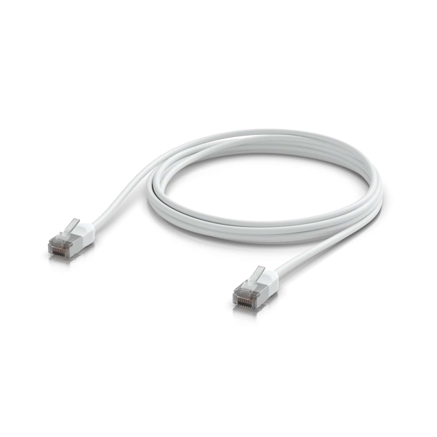 Ubiquiti UniFi Premium Patch Cable Outdoor, 3M, White, Ultra-thin, Rugged, Shielded Patch, Designed Optimized, For 10 GbE Networking,