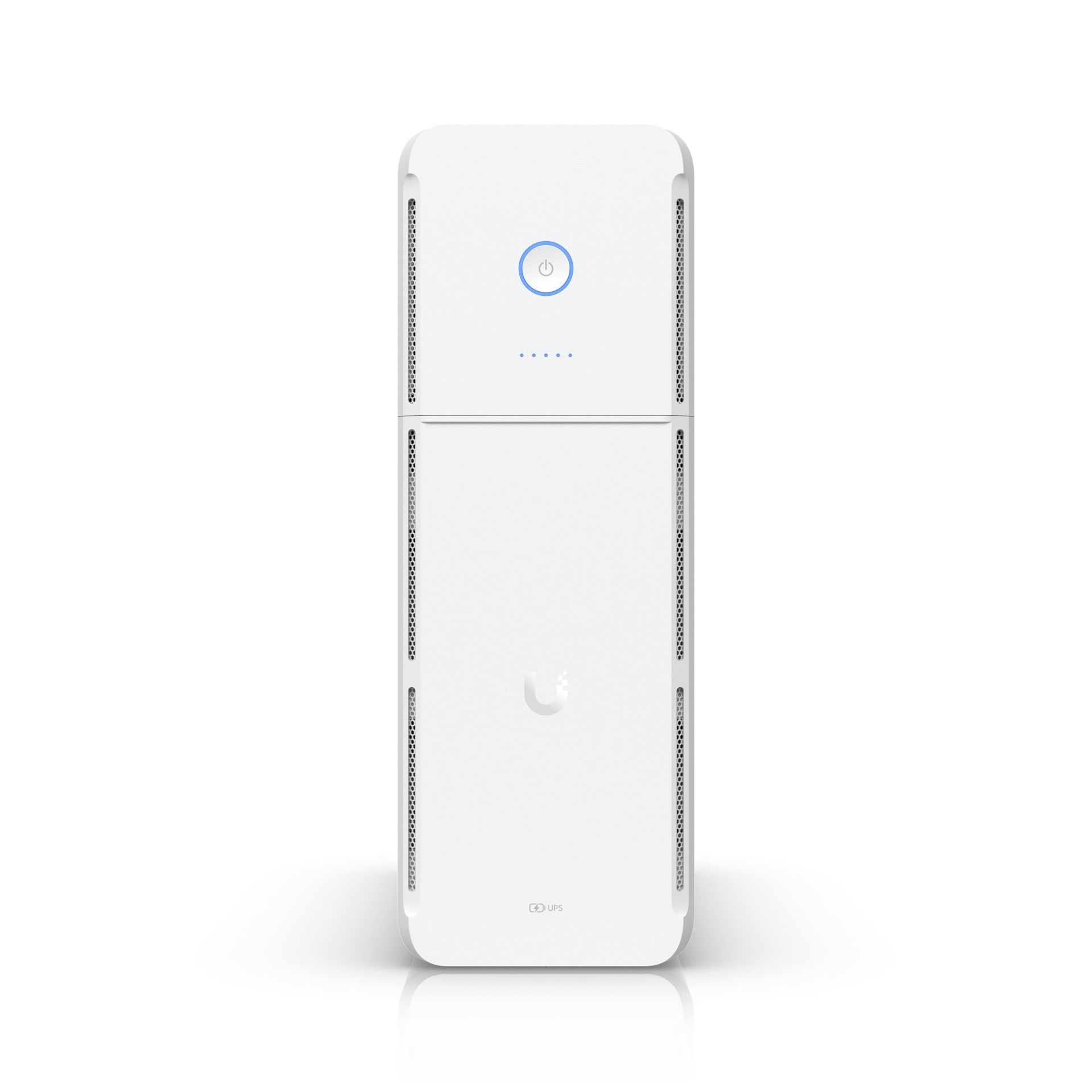 Ubiquiti UniFi UPS Tower, UniFi 1kVA Uninterruptible Power Supply,10 outlets, Swappable Battery, 108Wh, (300W) Runtime 7 minutes, UniFi Alarm Ready