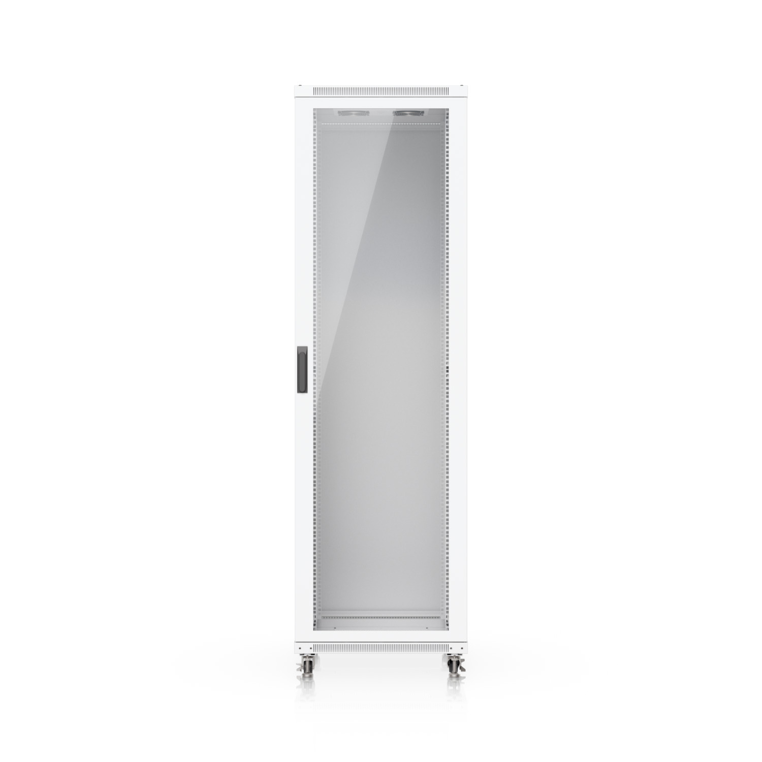 Ubiquiti 42U Rack Cabinet,Fully Assembled Floor Rack,Built-In Fans,Removable Panels,Lockable Casters,Optimal Airflow,Heavy-Duty,Easy Equipment Access