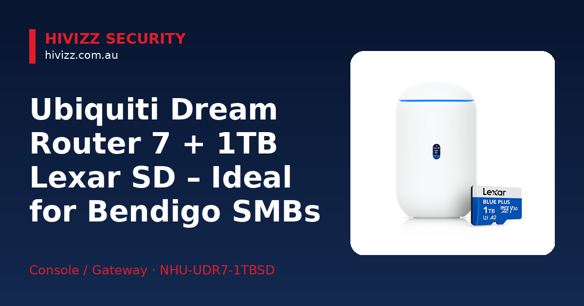 Ubiquiti Bundle Dream Router 7( UDR7 ) + 1TB SD Card (LEXAR - BLUE PLUS MICRO) — Ubiquiti Dream Router 7 + 1TB Lexar SD – Ideal for Bendigo SMBs